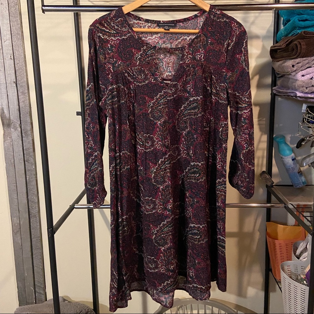 American Eagle paisley shift dress Medium